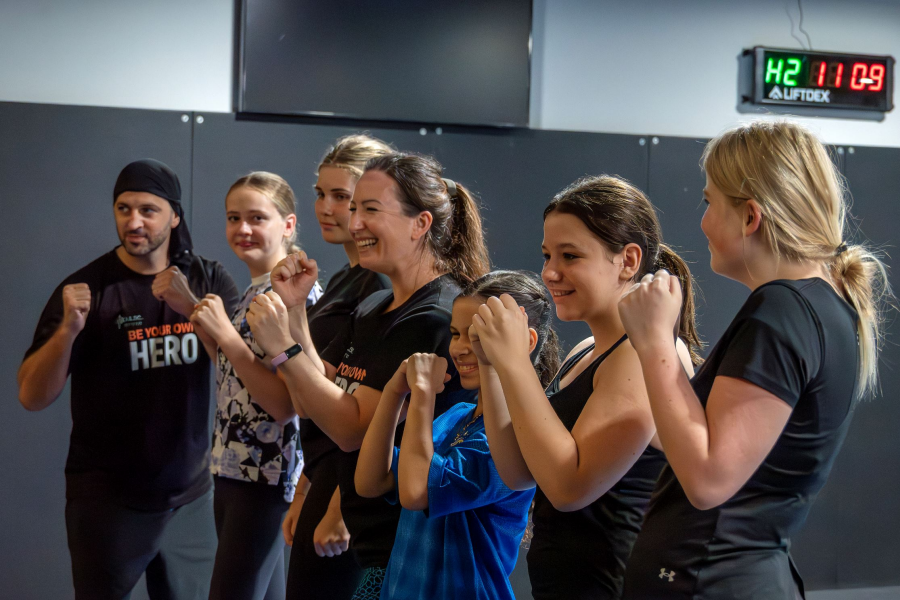 Impulse Self Defence Class, teenage girls, life skills and real-world scenario training